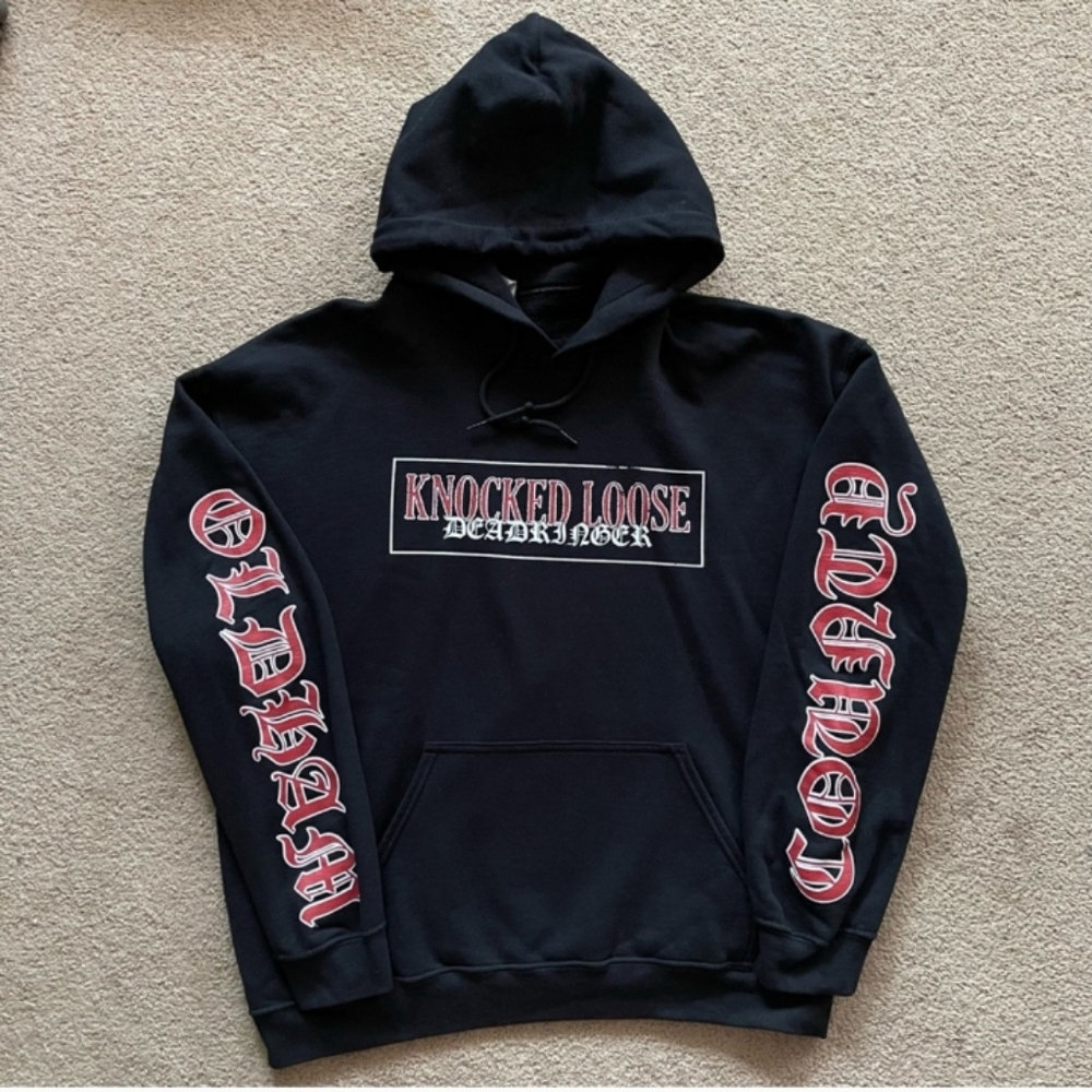 *SOLD* 2016 Knocked Loose Dead Ringer Hoodie Mens Size L Hardcore Band Sweater